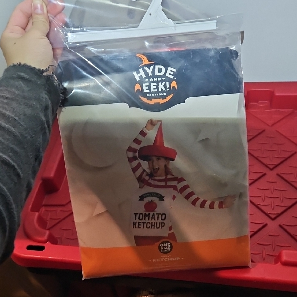 Hyde and Eek! Tomato Ketchup Adult Costume